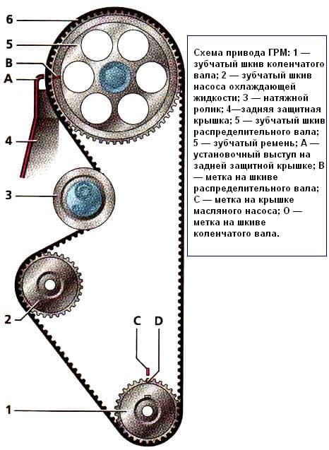 1. Тип и материал ремня ГРМ